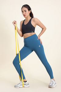 Zelocity Quick Dry Gym Leggings - Saxony Blue — thumbnail 5